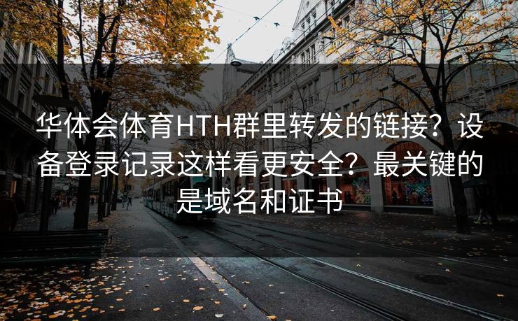 华体会体育HTH群里转发的链接？设备登录记录这样看更安全？最关键的是域名和证书